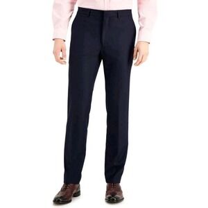 Men's Kenneth Cole Reaction Slim Fit Dress Pants size 32 / 42,  Navy Blue‎ Solid